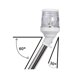 Asta telescopica 360° LED 100cm Fanale 30° 12/24V 1,7W OS1114036