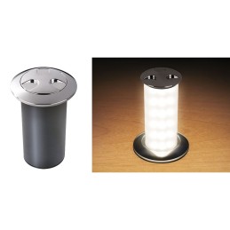 Quick Lampada LED Retrattile Secret Light 6W 10-30V Inox Banco Caldo