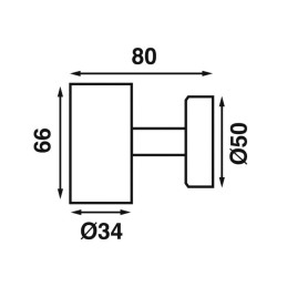 Faretto LED Batsystem Tube con presa USB 12V 1,2W Bianca 3000K