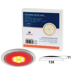 Plafoniera LED senza Day/Night 12/24V 3,5W Luce Bianco Rosso OS1340811