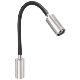 Quick Luce AUDREY WALL USB 1.5W Alluminio Satinato con Switch B.Caldo