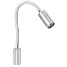 Quick Luce AUDREY WALL USB 1.5W Alluminio Satinato con Switch B.Caldo