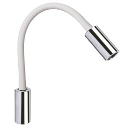 Quick Luce AUDREY WALL USB NS 1.5W Alluminio Cromato 10-30V B.Caldo