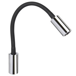 Quick Luce AUDREY WALL USB NS 1.5W Alluminio Cromato 10-30V B.Caldo