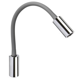 Quick Luce AUDREY WALL USB NS 1.5W Alluminio Cromato 10-30V B.Caldo