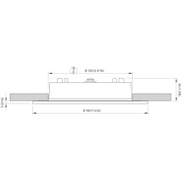 Quick Faretto LED ad Incasso KLEOS 180 12W IP66 Inox Lucido