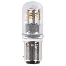 Lampadina BA15D a LED 12/24V 2,5W 240Lm 3000K Bianco Caldo OS1444316