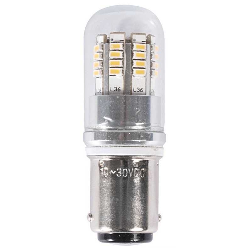 Lampadina BA15D a LED 12/24V 2,5W 240Lm 3000K Bianco Caldo OS1444316