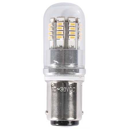 Lampadina BA15D a LED 12/24V 2,5W 240Lm 3000K Bianco Caldo OS1444316