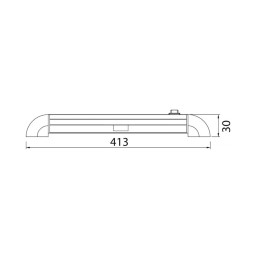 Luce rotante Turnstripe 16 LED 12/24V 2W 4000K 413mm OS1383802