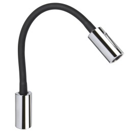 Quick Luce AUDREY WALL USB 1.5W Alluminio Cromato 10-30V B.Naturale