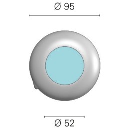 Plafoniera Asterion B 10-30V 2,5W a LED 3200K LED Bianco N52127002390