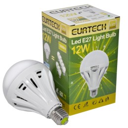 Lampadina LED 12W AC100-240V E27 6000K-6500K 1000Lm Min 10Pz