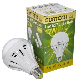 Lampadina LED 12W AC100-240V E27 2700K-3000K 1000Lm Min ET27561216