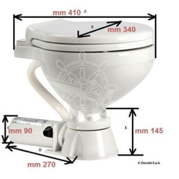 WC Italy elettrico Compact con tavoletta in legno 12V OS5020512