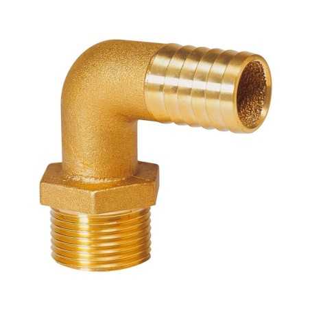 Portagomma in ottone a 90° Maschio Filetto 1/4 Ø10mm N81837601701