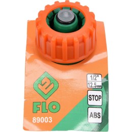 FLO Connettore rapido ABS per tubi di irrigazione STOP 12.5mm