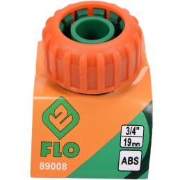 FLO Connettore accoppiatore ABS per tubi di irrigazione 19mm