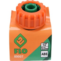 FLO Connettore accoppiatore ABS per tubi di irrigazione 12.5mm