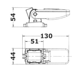 Interruttore automatico per Pompe Sentina 20A/12V 10A/24V 51/19mm