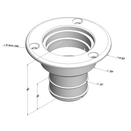 Tappo Imbarco Galaxy Fuel 38mm in ABS bianco N82735506011