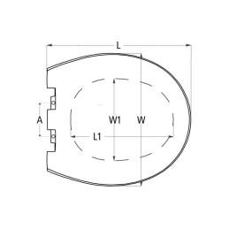 Seduta in plastica Modello Comfort Large 400x365mm MT1320032