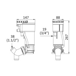 Kit elettrificazione 12V per WC manuale N43437001480