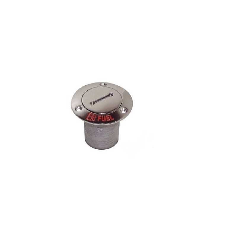 Tappo Imbarco Fuel 38mm in acciaio inox Aisi 316 con chiave