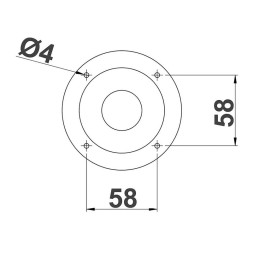 Contenitore bianco per doccetta tondo Incasso 70mm coperchio stagno