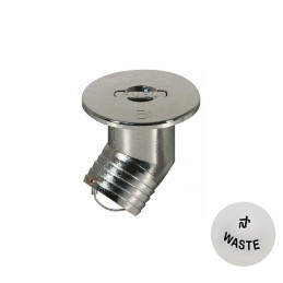 Tappo Imbarco Lift-Up Waste Inox a 45° Collo Ø38mm Flangia Ø82mm