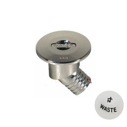 Tappo Imbarco Lift-Up Waste Inox a 45° Collo Ø38mm Flangia Ø82mm