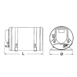 Boiler Isotemp in Acciaio Inox Volume 24Lt 7Bar Resistenza 230V 750W