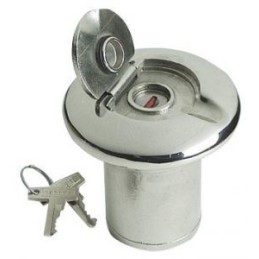 Tappo Imbarco Fuel 50mm in acciaio inox Flangia 88mm con chiave