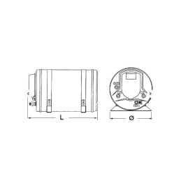 Boiler Isotemp in Acciaio Inox Volume 15Lt 7Bar Resistenza 230V 750W