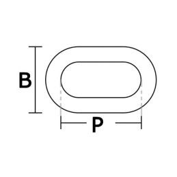 Catena calibrata in Acciaio Zincato 766 12mm Bobina 25m OS0137312-025