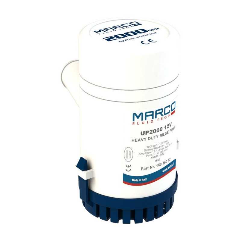 Marco UP2000 Elettropompa ad immersione 24V 6A Portata 126l/min