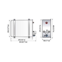 Quick Boiler BX16 in Acciaio Inox 16lt 500W con Scambiatore QBX1605S