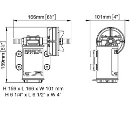 Marco UP3 Pompa per travaso gasolio 15l/min 24V 3A MC16400013