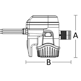 Pompa di sentina ad immersione Rule Mate automatica RM500B 32l/min 12V