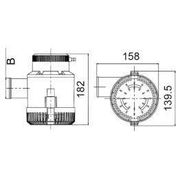 Pompa di sentina ad immersione G3500 24V 221l/m 8A OS1612236