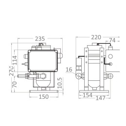 Dissalatore Schenker modello Zen 50 12V Capacità 50l/h Consumo 240W