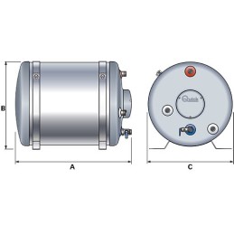 Quick Boiler BX15 in Acciaio Inox 15lt 500W con Scambiatore QBX1505S