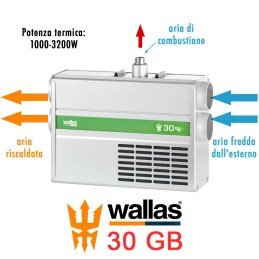 Wallas 30GB Riscaldatore gasolio 1000-3200W 12V 0.1-0.33l/h 61-103m3/h