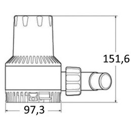 Pompa di sentina Heavy Duty 2000 24V 3.5A 130l/m OS1650524