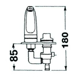 Rubinetto Whale singolo solo freddo 113x55mm N44237902440