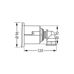 Attacco rapido femmina presa di coperta per acqua di mare 70x125mm