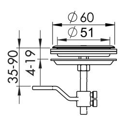 Alzapagliolo e Chiusura Inox per portelli 50mm N61441741511