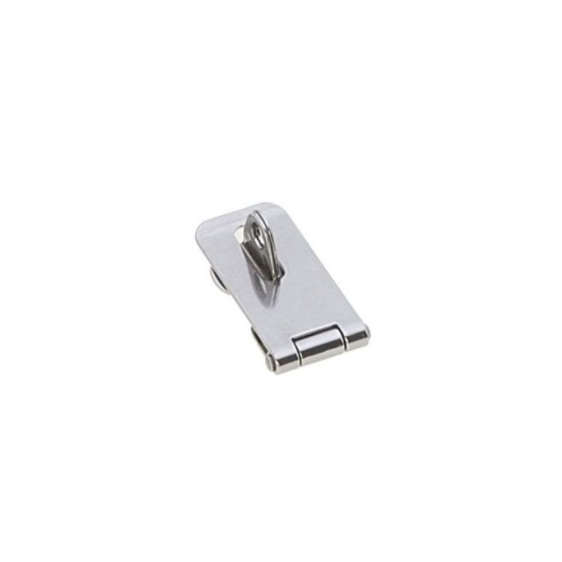 Cerniera in acciaio inox con foro per lucchetto 64x23mm Spessore 1,2mm