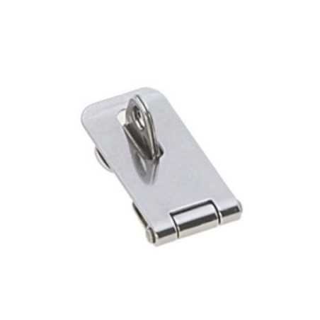 Cerniera in acciaio inox con foro per lucchetto 64x23mm Spessore 1,2mm