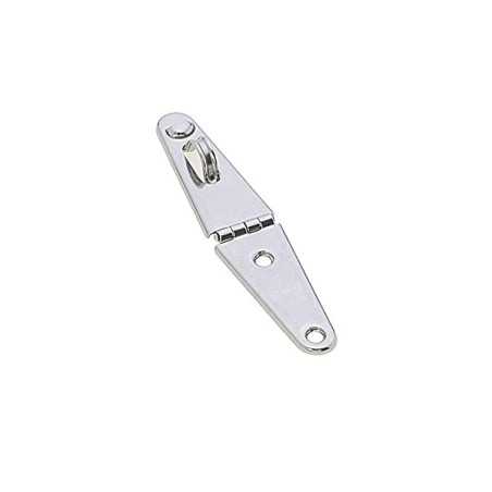 Cerniera inox con foro per lucchetto 145x32mm Spessore 1,2 mm